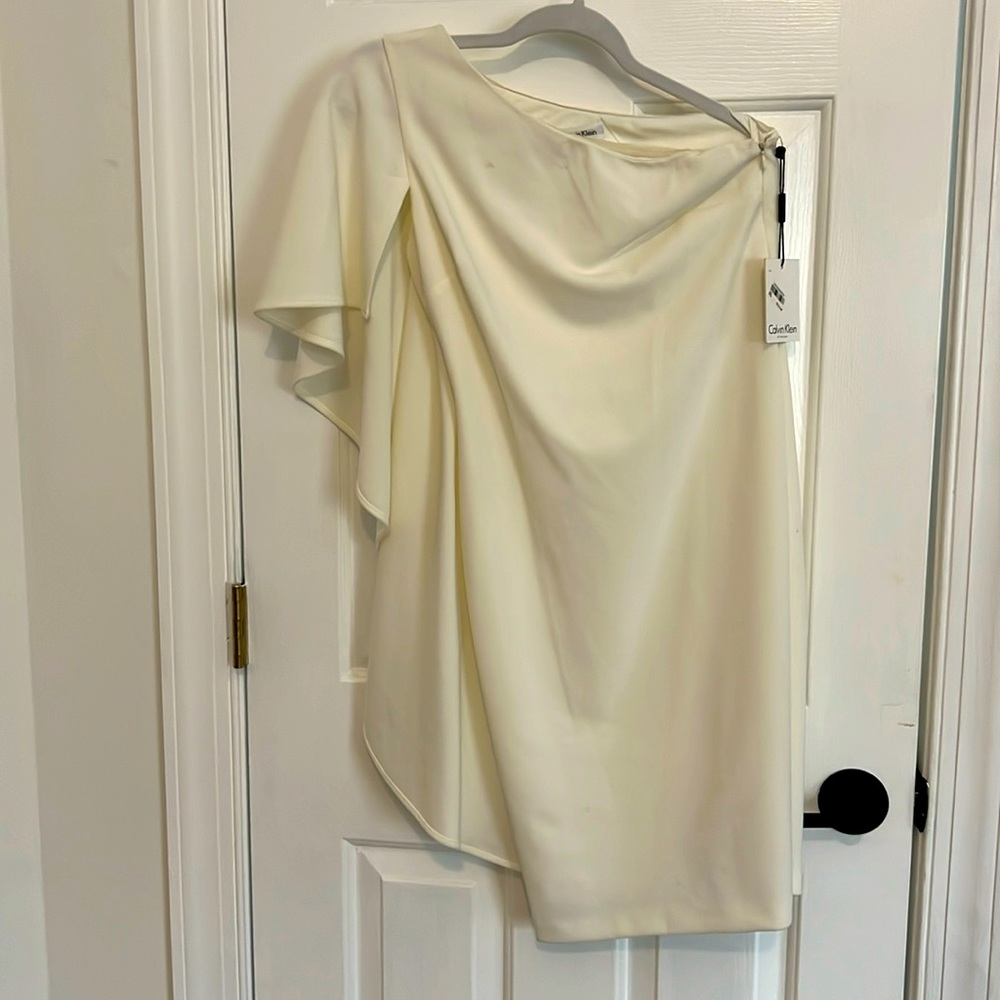 White one shoulder dress